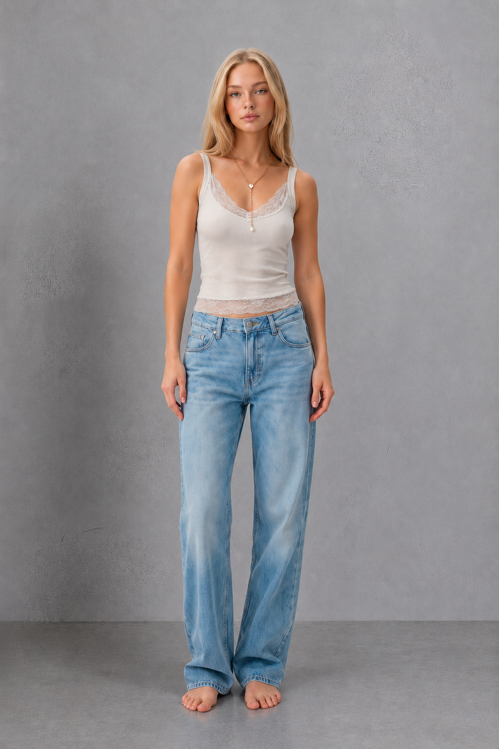 lace trim top