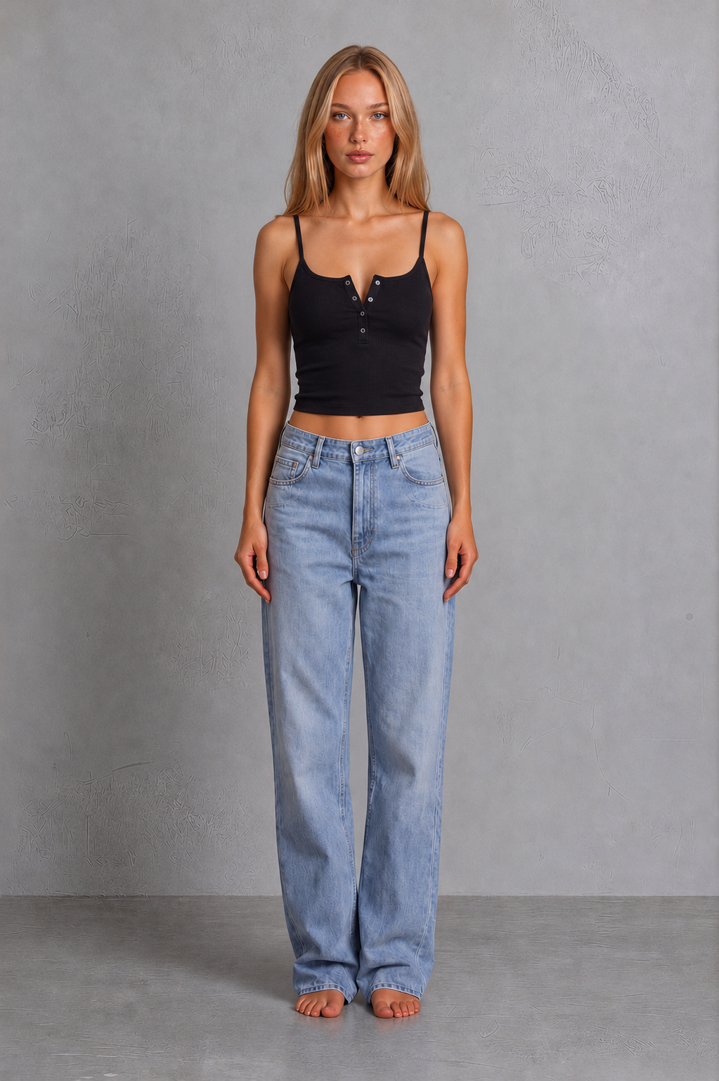 henley crop top