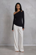 asymmetric cutout top