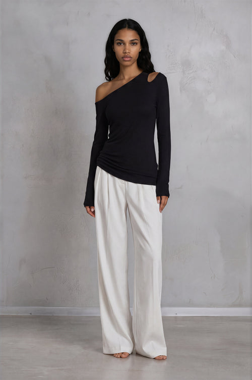 asymmetric cutout top