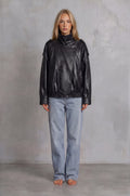 oversized biker jacket