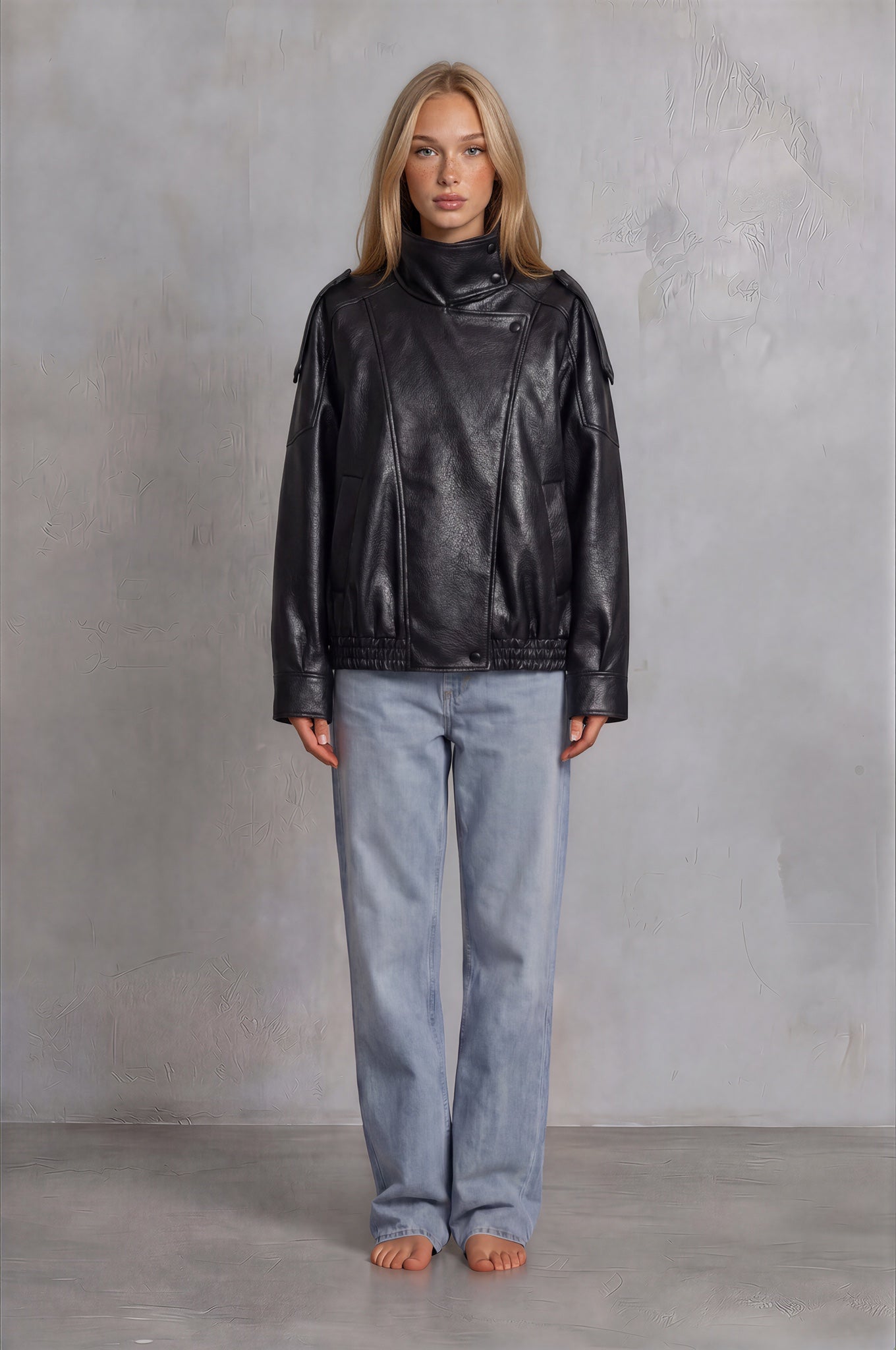 oversized biker jacket