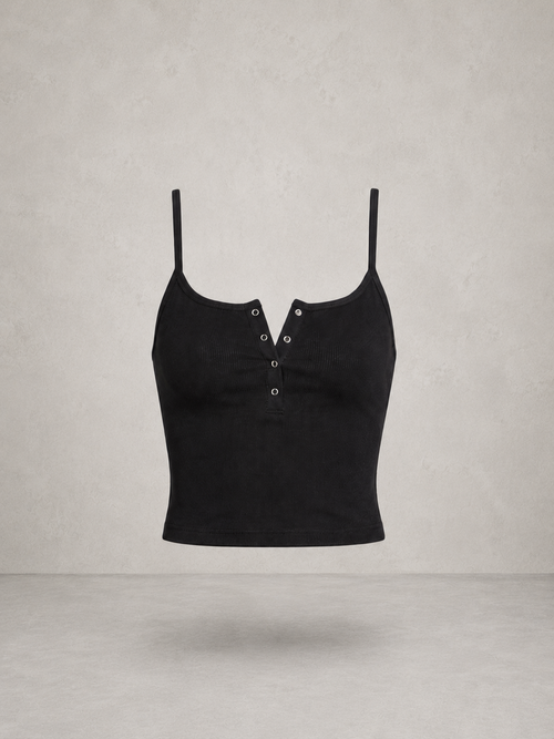 henley crop top