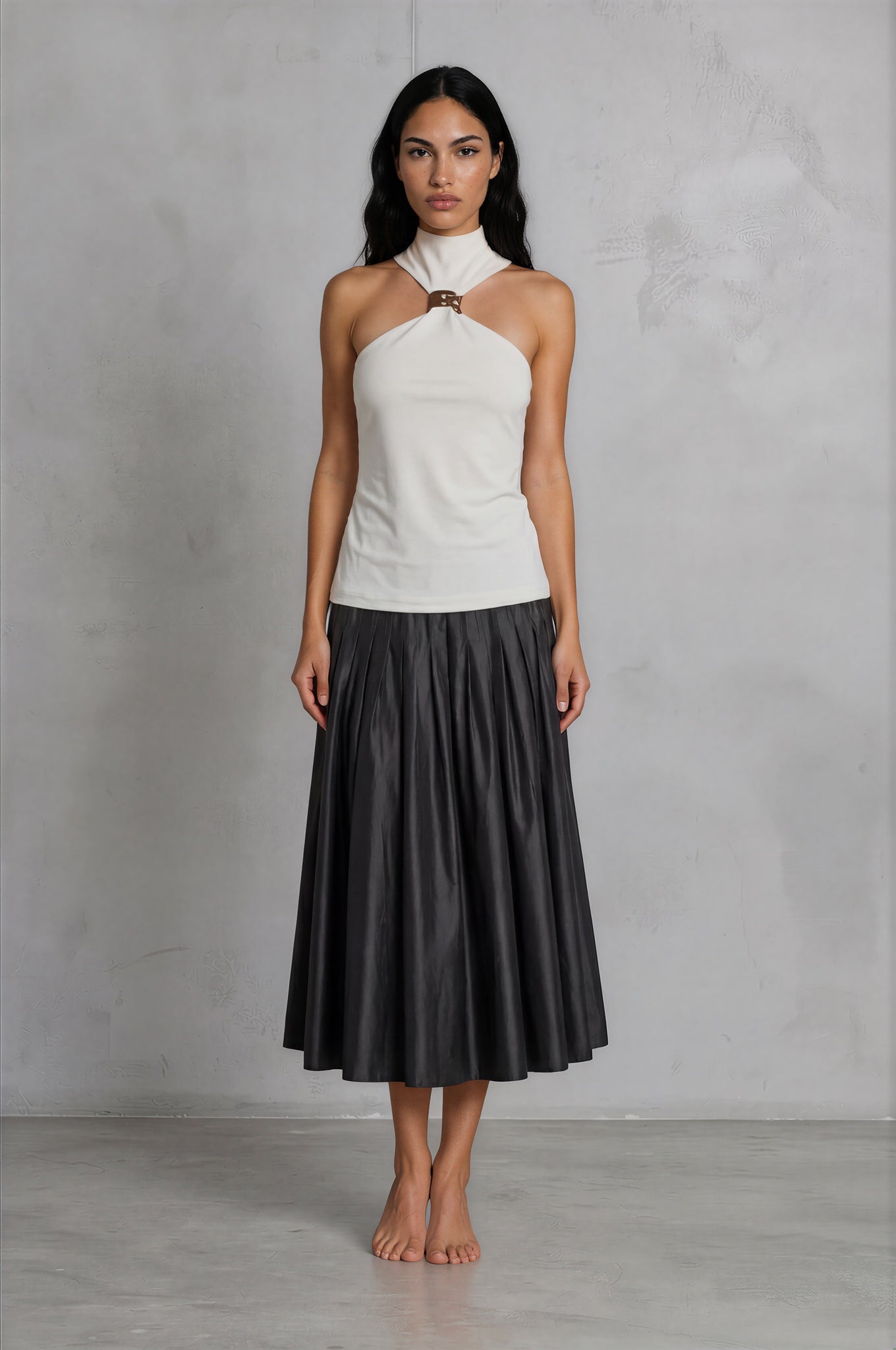 ring neck halter top