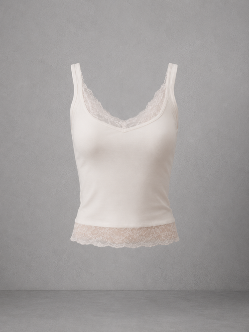lace trim top